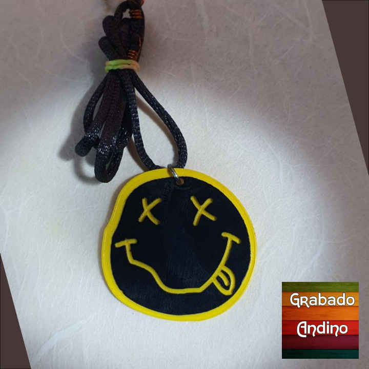 collar nirvana smiley face