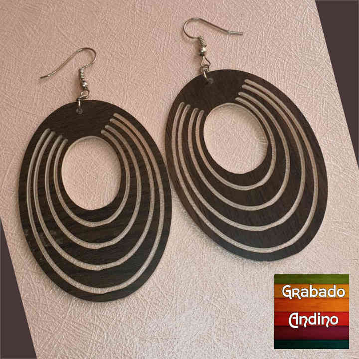 aretes ethnicos ovalados