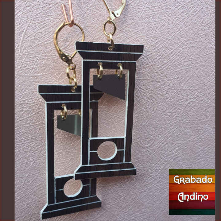 aretes guillotina con cuchilla oscilante
