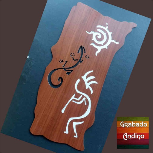 [cu22] cuadros kokopeli vertical