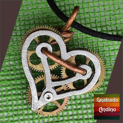 [cosp01] collar corazon steam punk