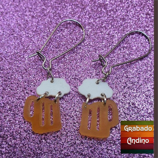 [arva36] aretes chop de cerveza
