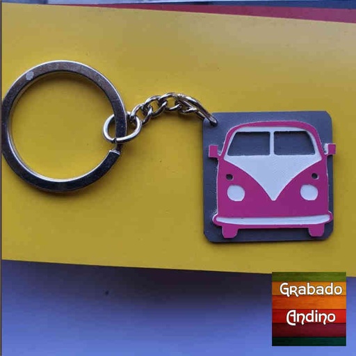 [ll60] llavero minivan hippie