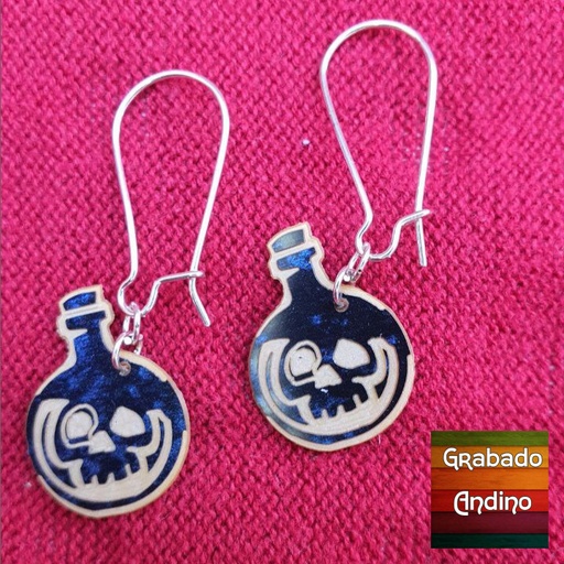 [arva11] aretes ampolla de veneno