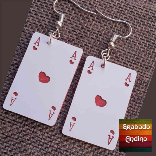 [arva12] aretes As de corazones