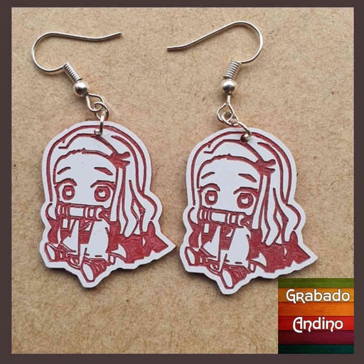 [arva30] aretes nezuko - anime Demon Slayer
