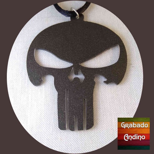 [coca02] collar calavera punisher