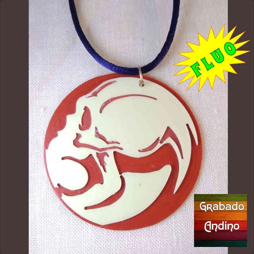 [coca03] collar calavera alienigena