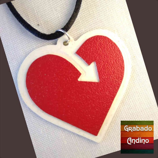 [coco01] collar corazon y flecha