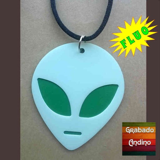 [cofl01] collar fluoresente ovni