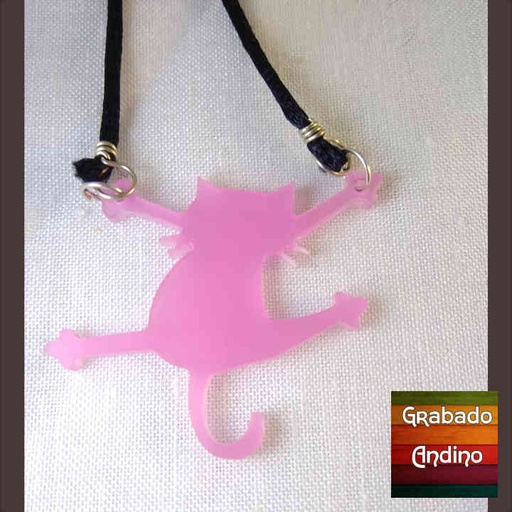 [coga04] collar gato colgado que abraza