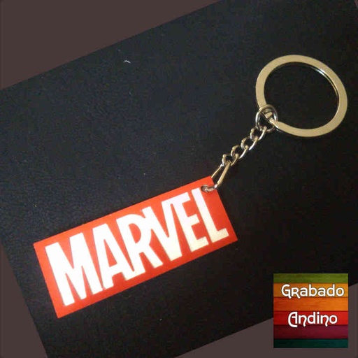 [ll13] llavero marvel logo