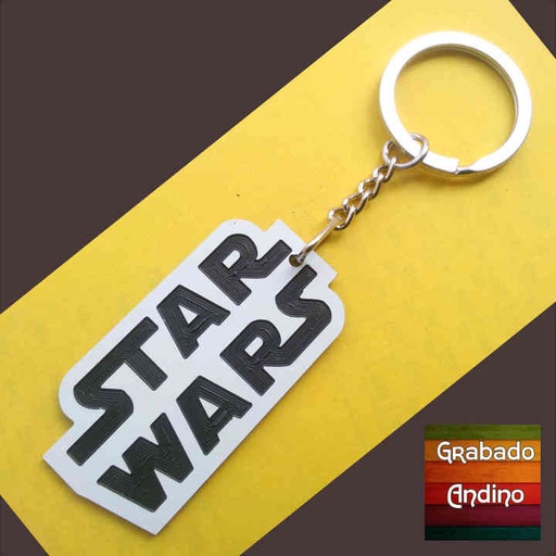 [ll30] llavero star wars logo