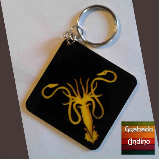 [ll43] llavero game of thrones House GreyJoy -kraken